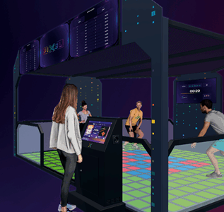 Projektfoto Pixel Games Messestand